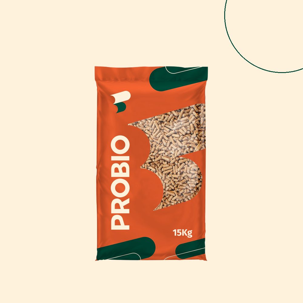 Saco de pellets de madeira Probio de 15kg